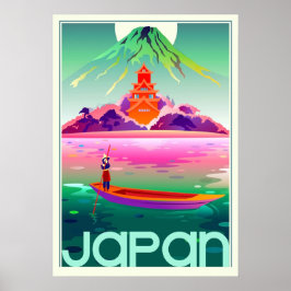 Japan, vintage resor poster