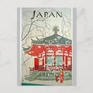 JAPAN vintage resor Vykort