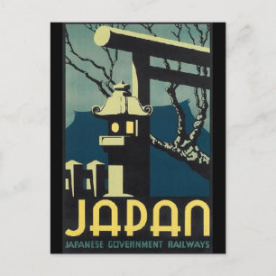 JAPAN vintage resor Vykort