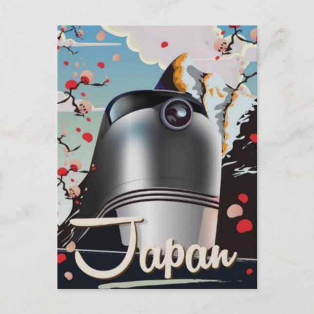 JAPAN vintage resor Vykort (Framsida)