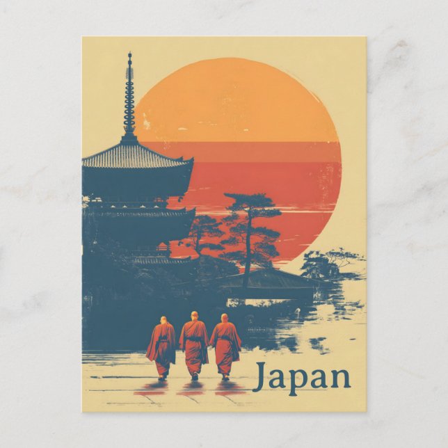 Japan vintage vykort (Framsida)