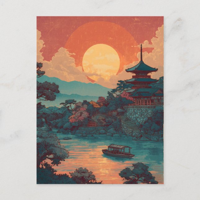 Japan vintage vykort (Framsida)
