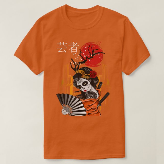 Japan Zombie Anime Otaku Grunge Retro Tokyo Kanji T Shirt (Design framsida)