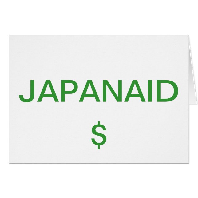 JAPANAID HÄLSNINGSKORT (Framsidan Horizontal)