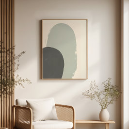 Japandi Abstrakt Plant Art Print Perfect Poster