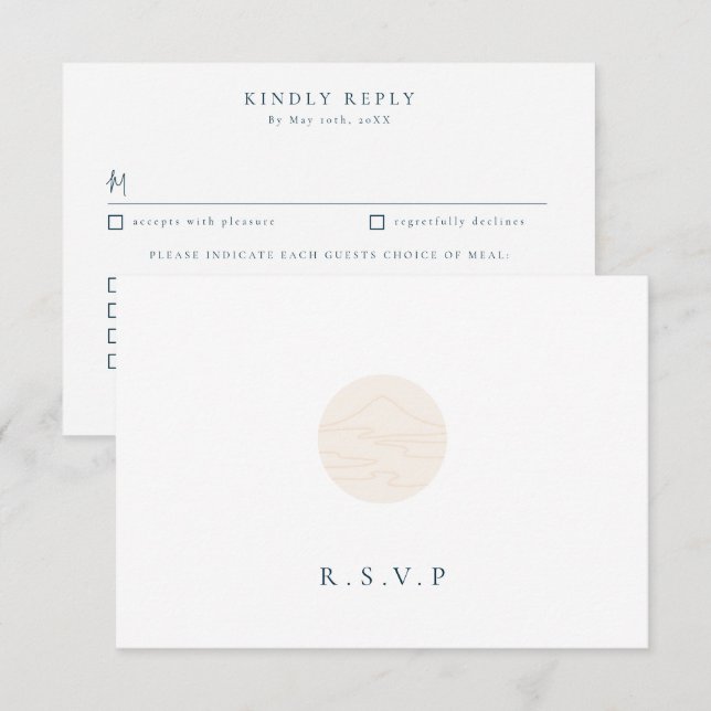 Japandi landskapsmåltider, val av OSA Kort (Fram/baksida)