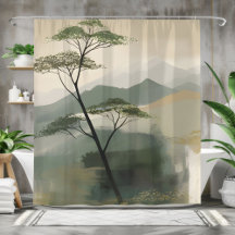 Japandi Mystic Peaks Wall Art Skriv ut