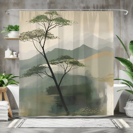 Japandi Mystic Peaks Wall Art Skriv ut