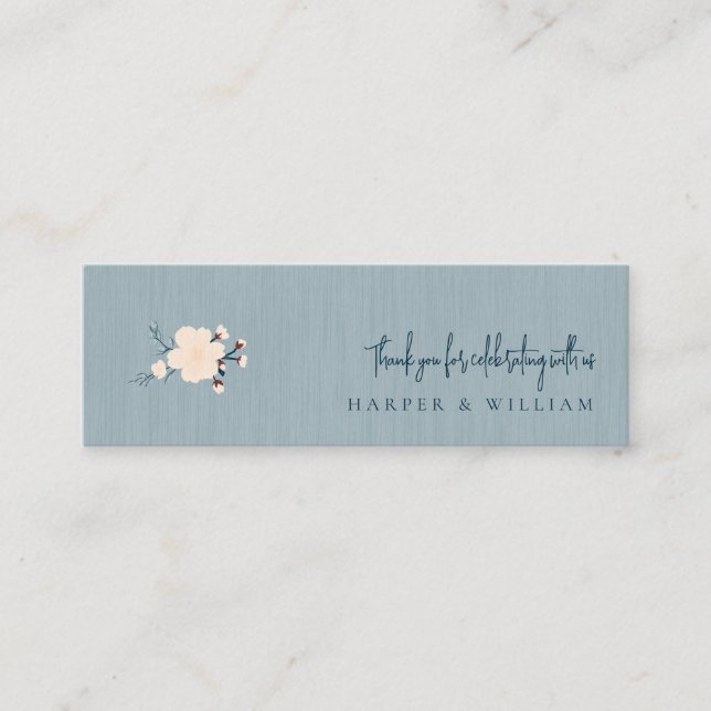 japandi qr-kod social mediekort bröllop mini visitkort (Framsida)