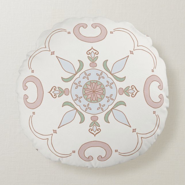 Japandi Rund Kudde (Framsidan)