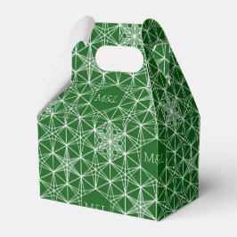 Japandi stil Snowflake Bröllop Presentaskar