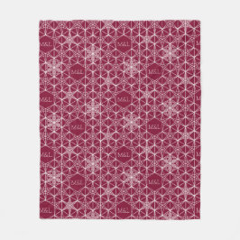 Japandi stil Snowflake Fleecefilt