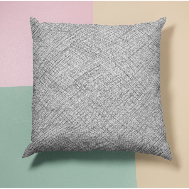 Japandi struktur enkla linjer cushien stil kudde (Skapare uppladdad)