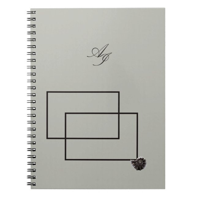 Japandisk havslevande neutralt vid kustbeige anteckningsbok (Framsidan)