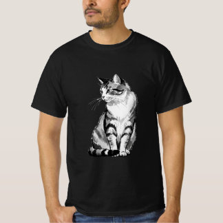 「japanease cat」Japanese style ink painting T-shirt T Shirt