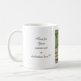 Japanen överbryggar Claude Monet 1899 Kaffemugg