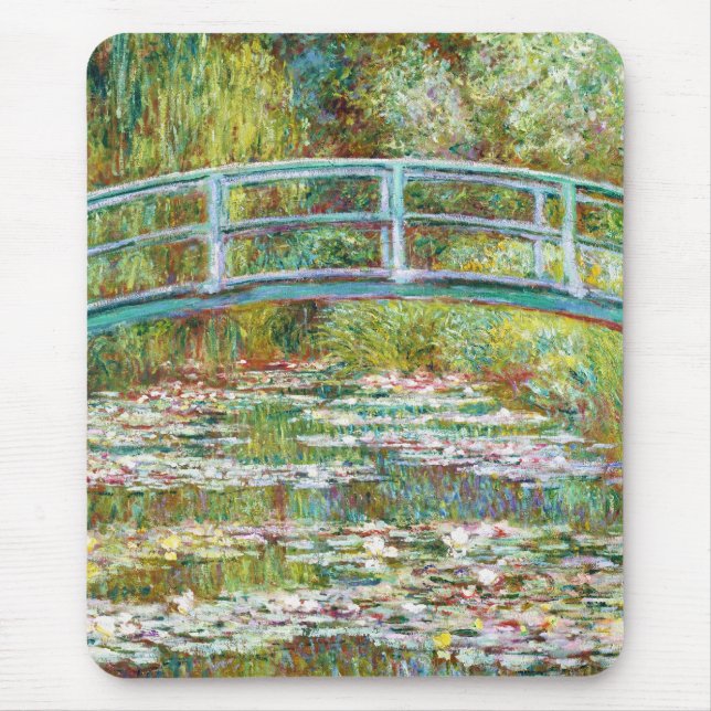 Japanen överbryggar Claude Monet 1899 Musmatta (Framsidan)