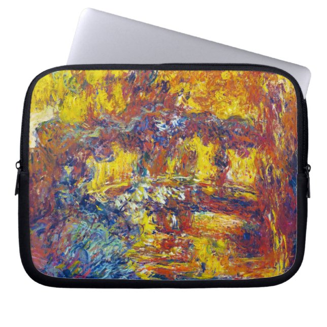 Japanen överbryggar Claude Monet Laptop Sleeve (Framsidan)