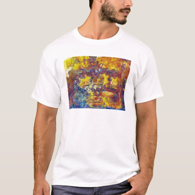 Japanen överbryggar Claude Monet T-shirt (Framsida)