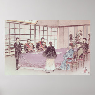 Japanen sörjer för I-Tso och Mou-Tsou Poster