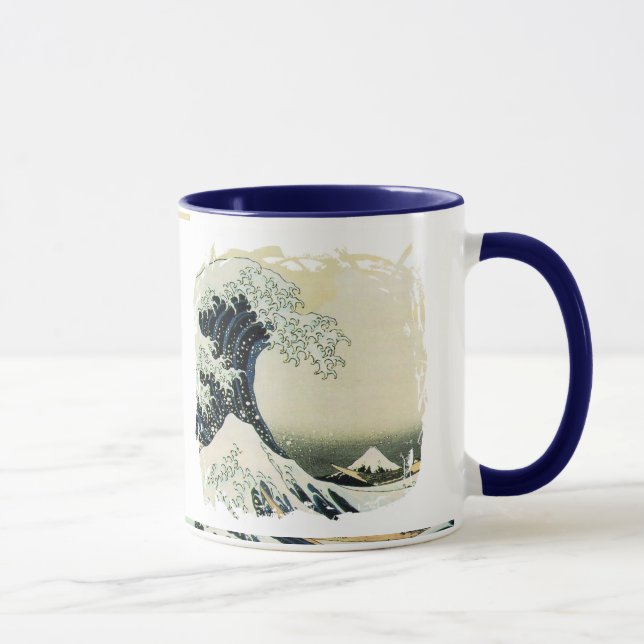 Japanen vinkar målningdesign mugg (Höger)