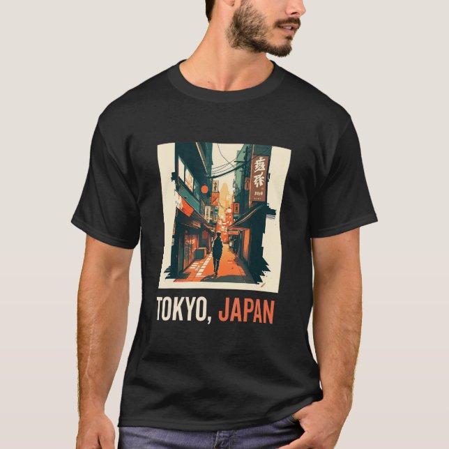 Japanese Aesthetic Tokyo Vaporwave Japan Lofi Fash T Shirt (Framsida)