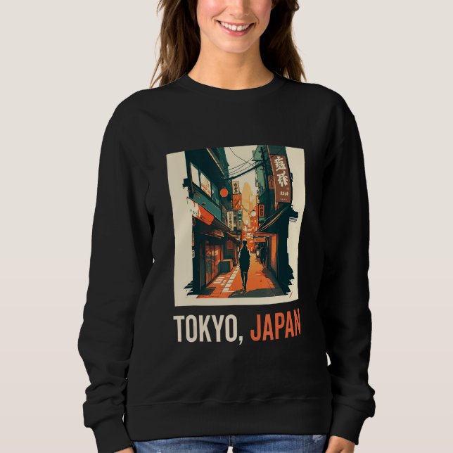 Japanese Aesthetic Tokyo Vaporwave Japan Lofi Fash T Shirt (Framsida)