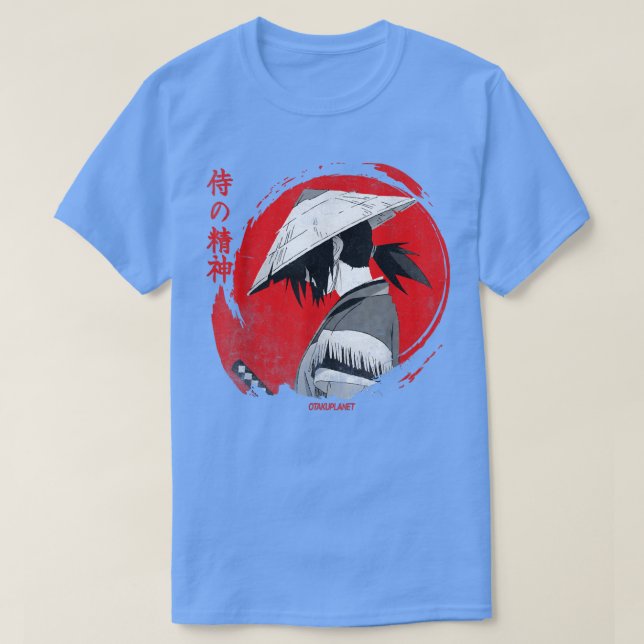 Japanese Anime Samurai Aesthetic Otaku Manga Samur T Shirt (Design framsida)