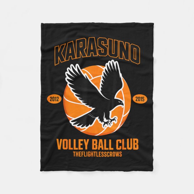 Japanese Anime Volleyball Club Karasunooo High  Fleecefilt (Framsidan)
