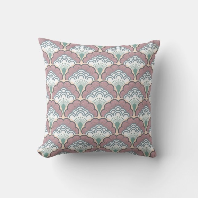 Japanese art deco style_Spring Kudde (Framsida)
