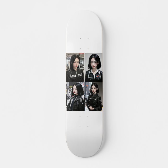 Japanese art mini skateboard bräda 18,5 cm (Framsida)