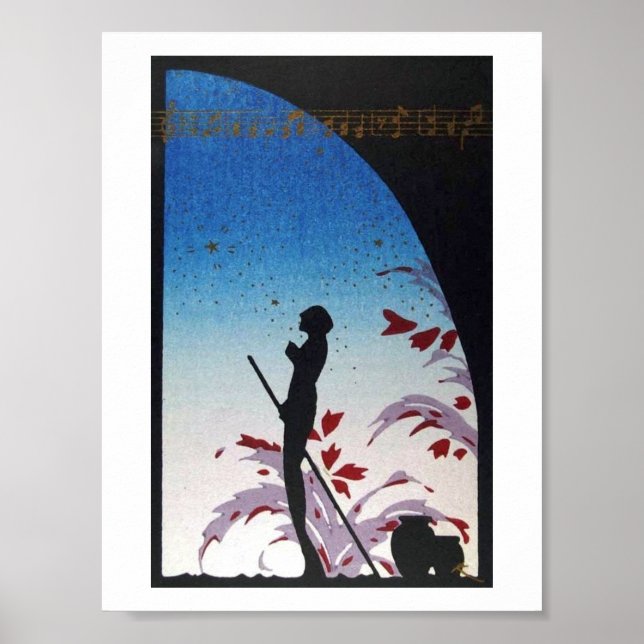 JAPANESE Art Music Vintage Poster (Framsidan)