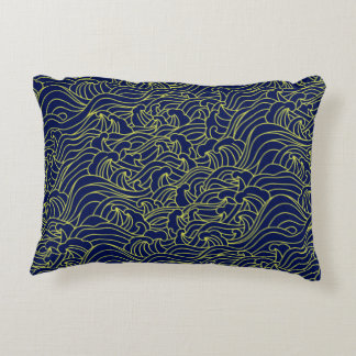 Japanese Art Pattern Pillow Prydnadskudde