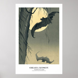 Japanese Art Print - Ohara Koson - Bats Poster