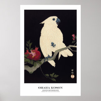 Japanese Art Print - Ohara Koson - Cockatoo Poster