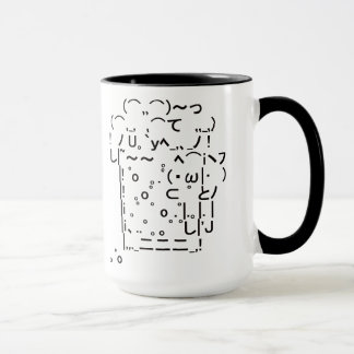 Japanese ASCII Art「beer」(black) Mugg