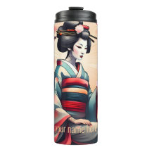 JAPANESE BEAUTY GEISHA WOMAN CHERRY BLOMMARS