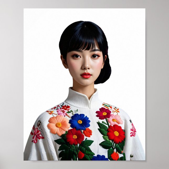Japanese beauty pinup poster (Framsidan)
