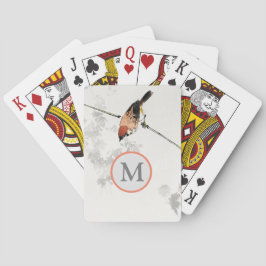 JAPANESE BIRD ART ANPASSNINGSBAR INITIATIVT Uppspe Casinokort