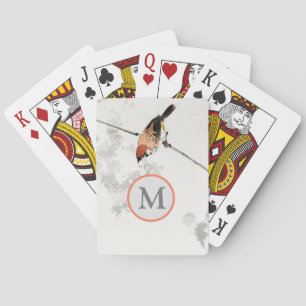 JAPANESE BIRD ART ANPASSNINGSBAR INITIATIVT Uppspe Casinokort