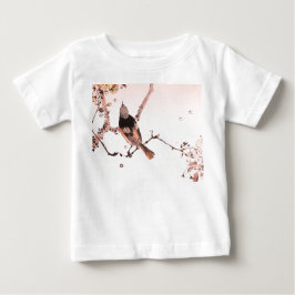 JAPANESE BIRD I TRÄD ANPASSNINGSBAR INITIAL GIRL B T SHIRT