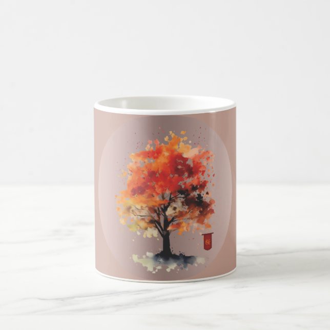 Japanese Blossom with Kanji Kaffemugg (Center)