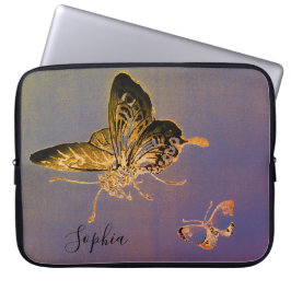 JAPANESE BUTTERFLY ANPASSAT NAME Electronics Bag Laptop Fodral
