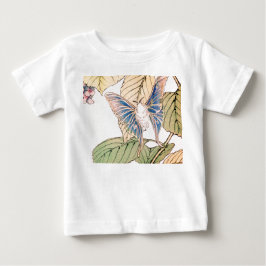 JAPANESE BUTTERFLY SMÅBARN GIRL TOP ANPASSAT NAMN T SHIRT