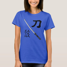 Japanese Calligraphy Sword T Shirt