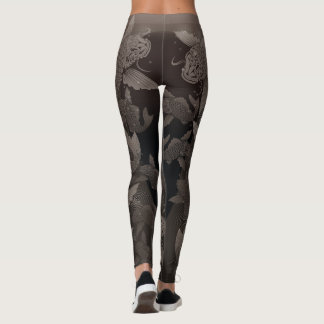 Japanese carp_line4@miyasan leggings