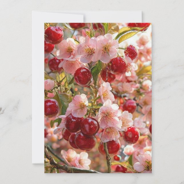 Japanese Cherry Blossom Castle Wedding Invitation  Inbjudningar (Framsida)