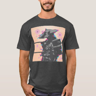 Japanese Cherry Blossom Samurai Katana Sword  (2) T Shirt