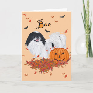 Japanese Chin Halloween Kort
