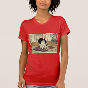 Japanese Chin i ett japanskt hem T Shirt
